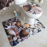 3Pcs/Set Bathroom Mat Set