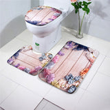 3Pcs/Set Bathroom Mat Set