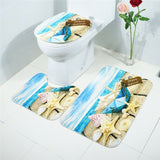 3Pcs/Set Bathroom Mat Set