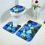 3Pcs/Set Bathroom Mat Set