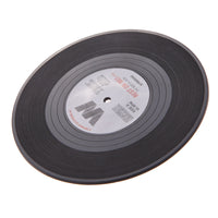 6Pcs/set Retro Vinyl Drink Coasters Table