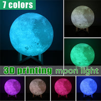 Rechargeable LED Night Light Moon