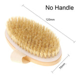 1Pc Natural Boar Bristle Wooden Brush