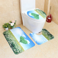 3Pcs/Set Bathroom Mat Set