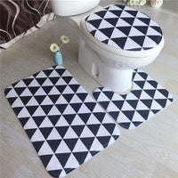 3Pcs/Set Bathroom Mat Set