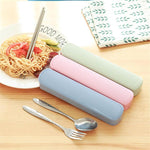 3Pcs Tableware Stainless Steel Chopsticks