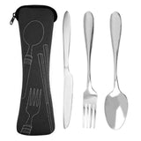 3/4Pcs Stainless Steel Fork Cutlery Set