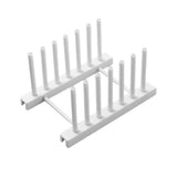 White Plastic Dish Lid Holder Storage Racks