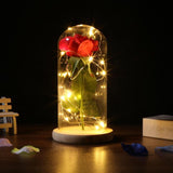 Rose Flower Bottle String Lights LED Night