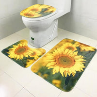 3Pcs/Set Bathroom Mat Set